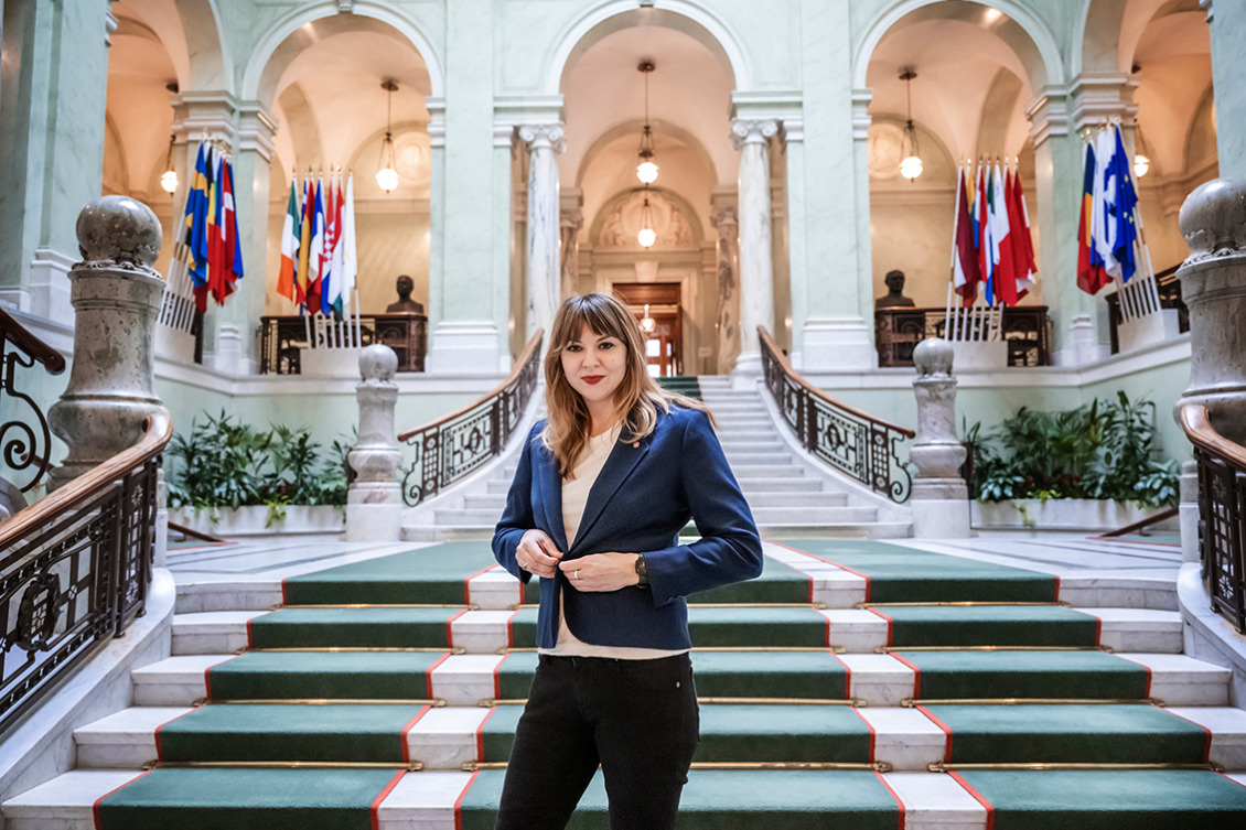 Kocken Frida kom in i riksdagen