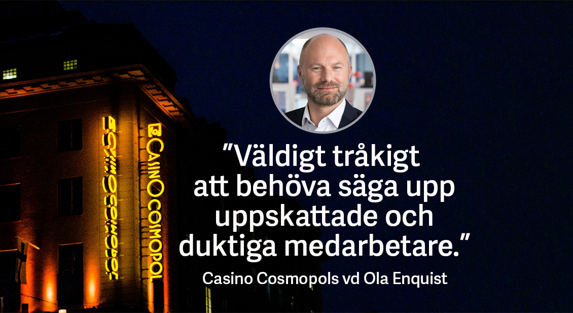 Över 100 sägs upp från Casino Cosmopol