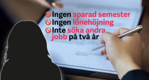 Fick inte söka nya jobb