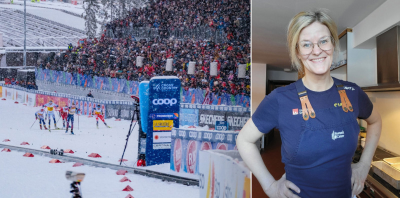 Hon ser till att VM-åkarna orkar