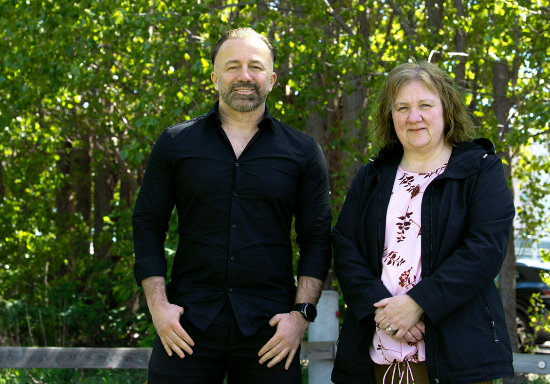 Amir Omerovic och Sofia Skotte