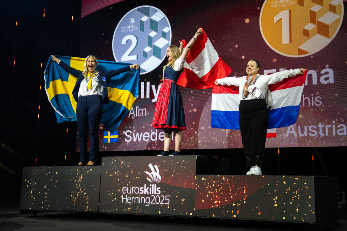 Nelly Alm kom på andra plats i Yrkes-EM.