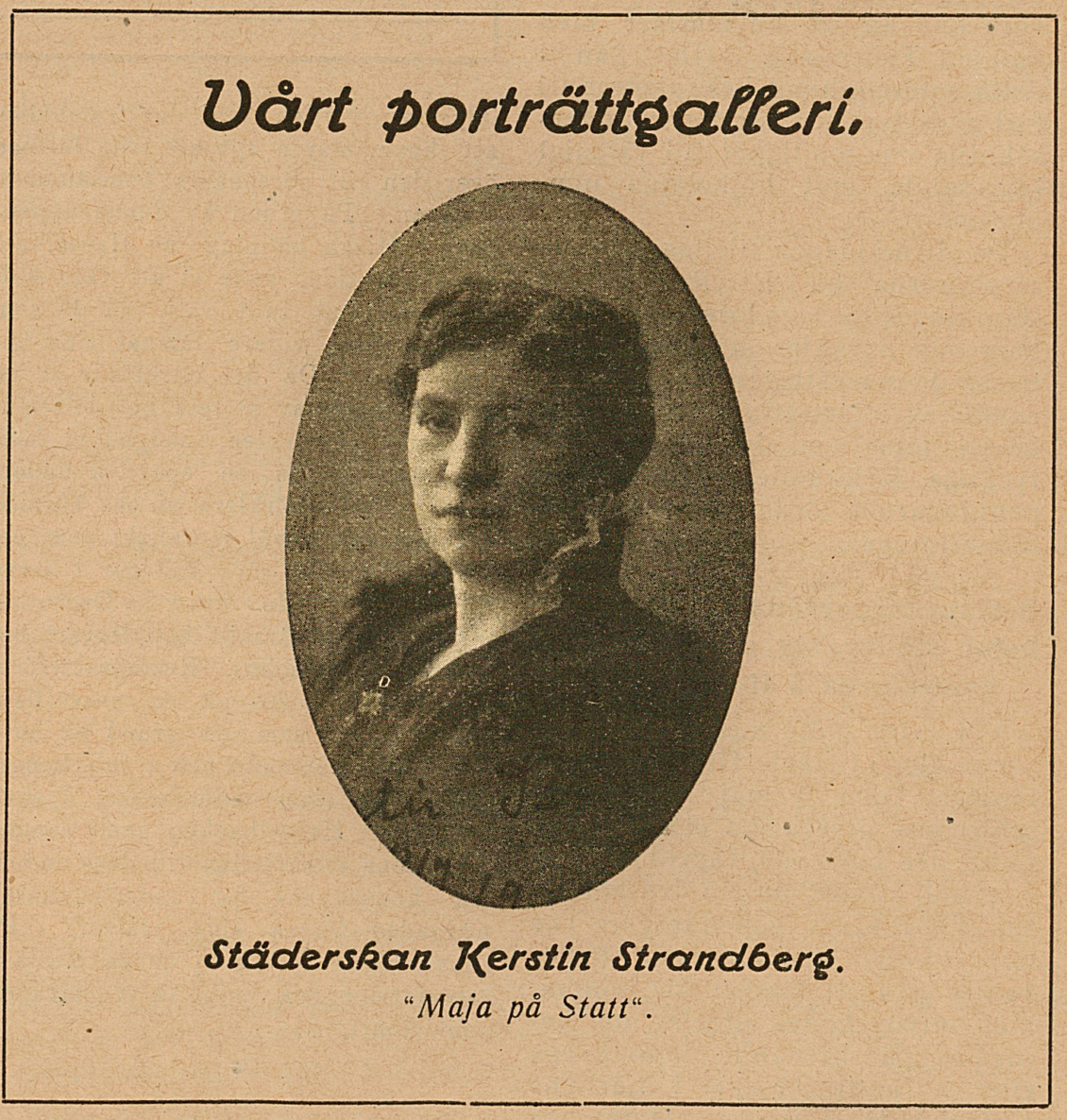 Kerstin Strandberg Maja på Statt