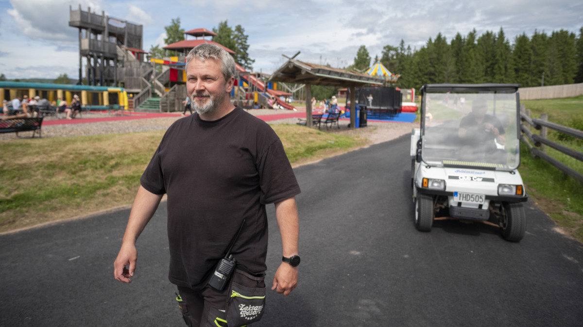 Liin Örjansdotter och Mikael Hammarbäck på Leksand somamrland
